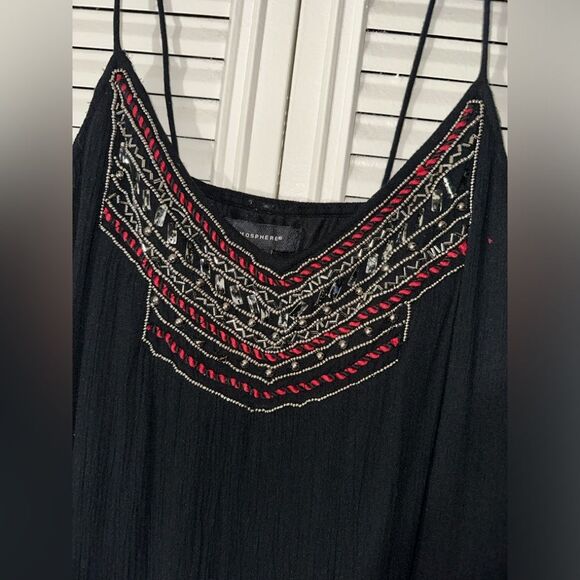 Atmosphere Women’s Boho Beaded Crinkle‎ Maxi Dress Size 10 - Picture 5 of 9